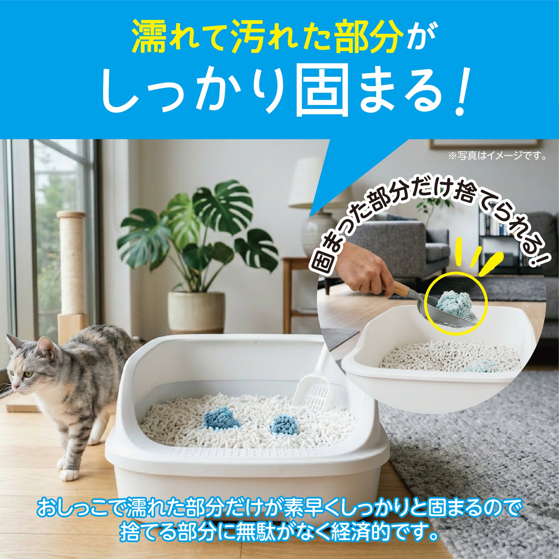 Pet&me 猫砂 W消臭・高吸収 ペレットタイプ（2.5L / 25L）選べるサイズ