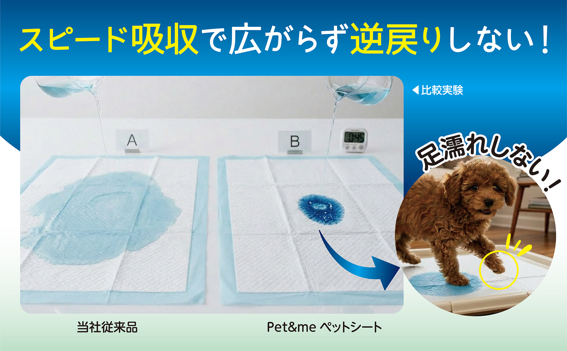 Pet&me ペットシーツ ダブル消臭 選べる6種類 薄型・厚型　