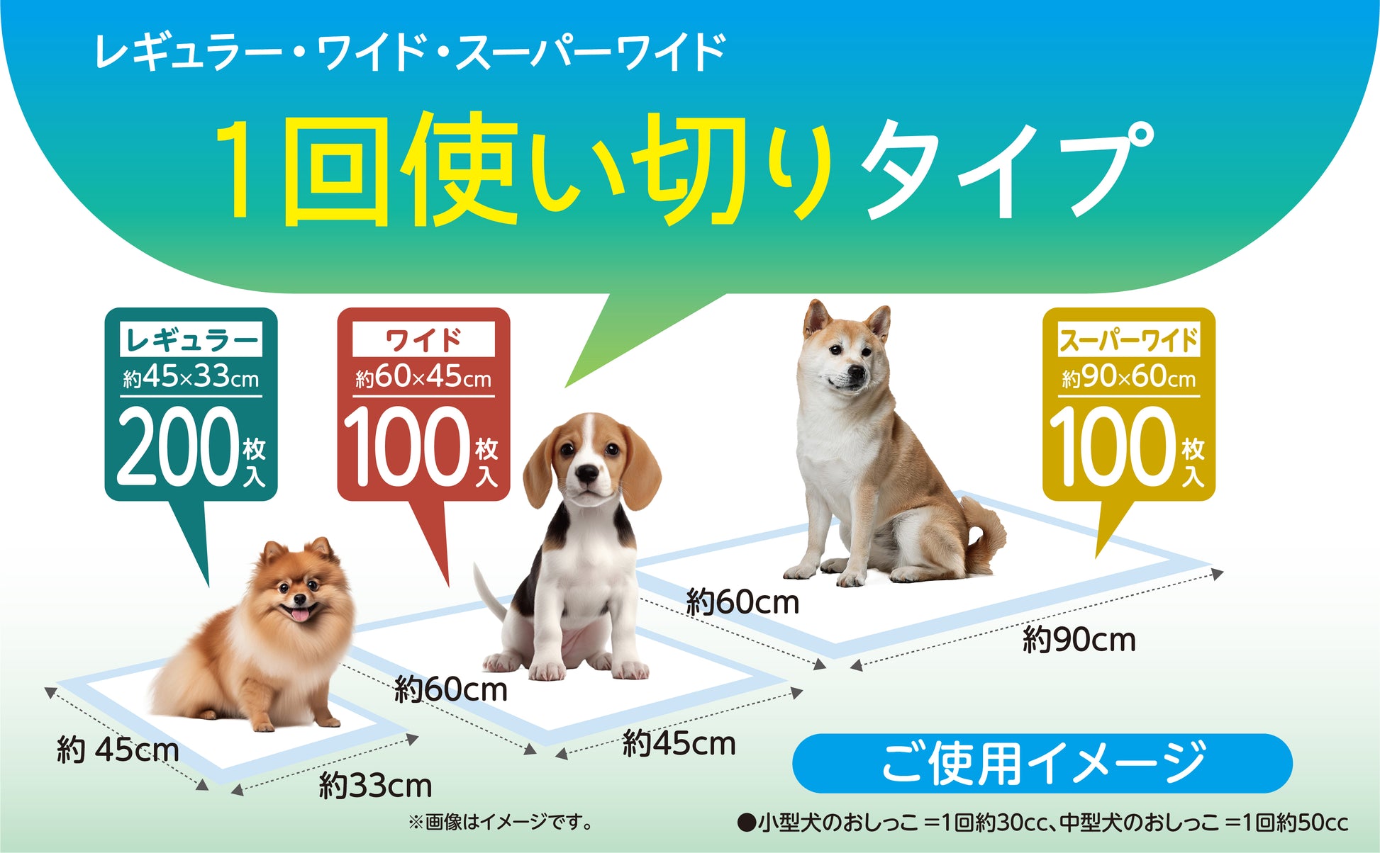 Pet&me ペットシーツ ダブル消臭 選べる6種類 薄型・厚型　
