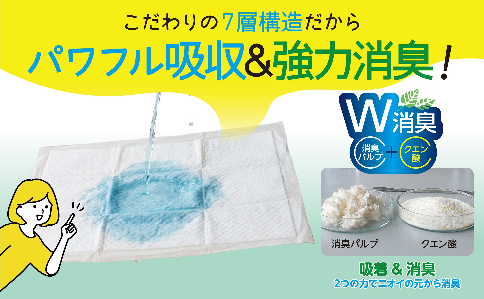 Pet&me 猫用システムトイレシート（消臭・吸収タイプ）クエン酸配合 43×29cm 厚型30枚 / 薄型48枚